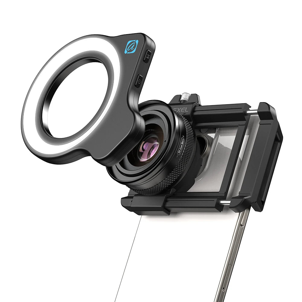 APEXEL 10-20X Zoom Macro Lens HD Micro Phone Camera Lenses with LED Fill Light for iPhone Samsung all Smartphones Eyelash Macro