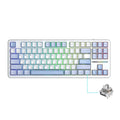 AULA F87 Pro Mechanical Keyboard 2.4g/Usb/Bluetooth Tri Mode Wireless 87 Key Rgb Pbt Gasket 5 Layer Silencing Full Key No Impact